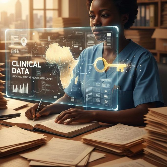 Futuristic image if unlocking Africa's data